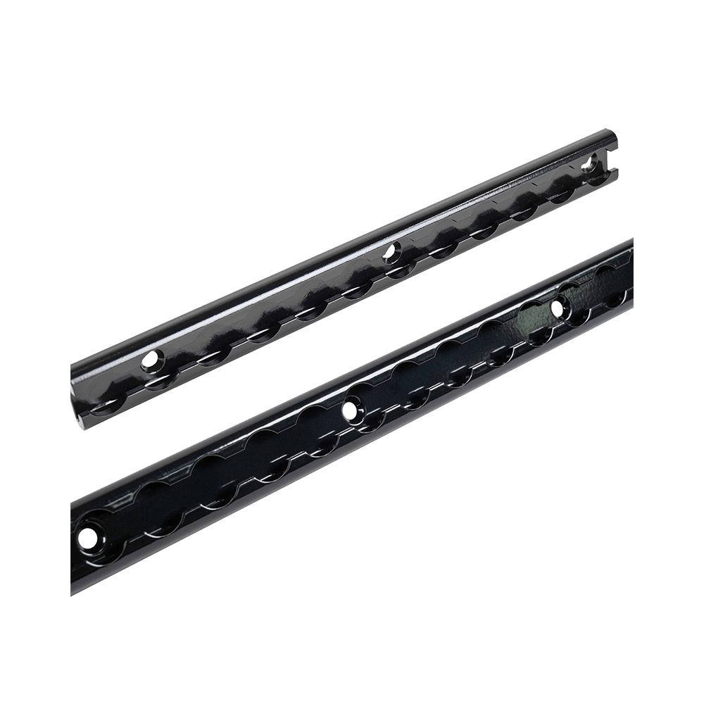 72' svartanodiserad L-spår i aluminium 72' svartanodiserad L-spår i aluminium