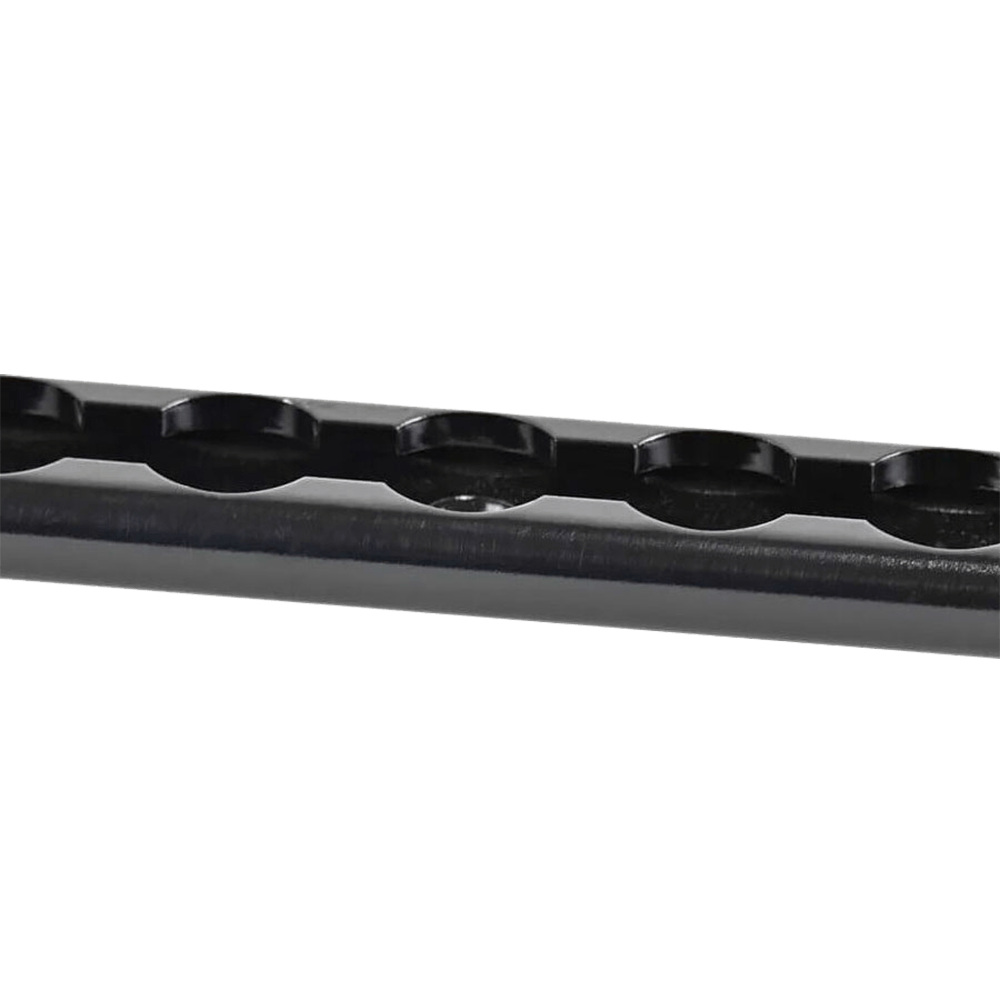 72' svartanodiserad L-spår i aluminium
