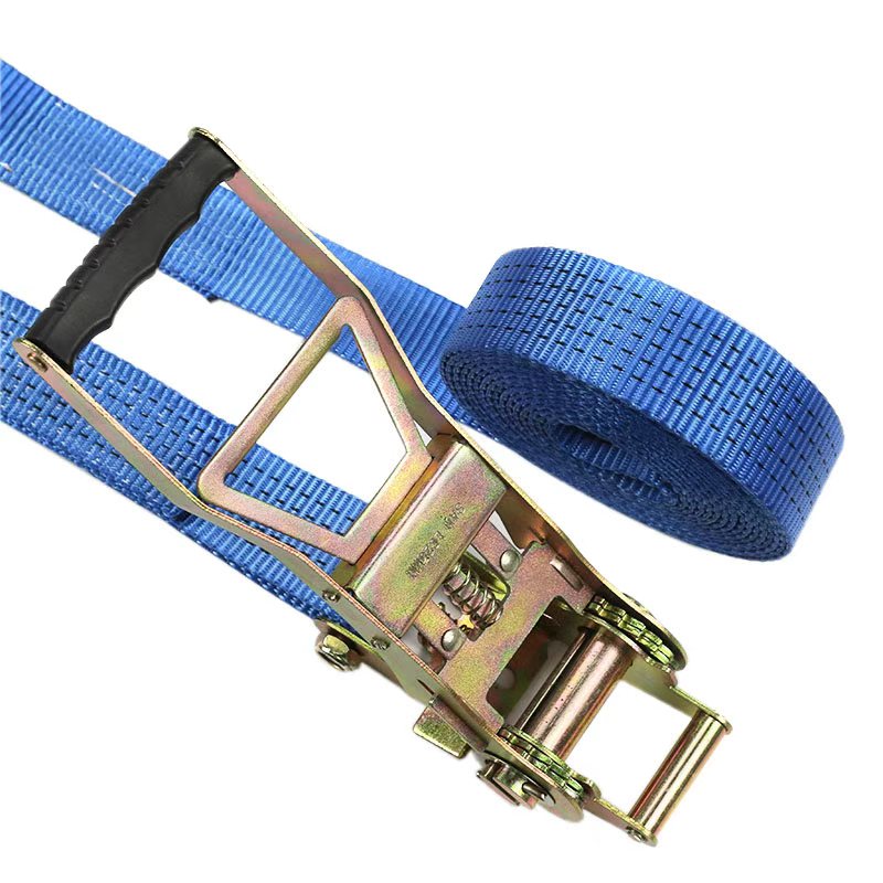 50 mm 5t växeldrivande reverserande spärrremmar med långa handtag