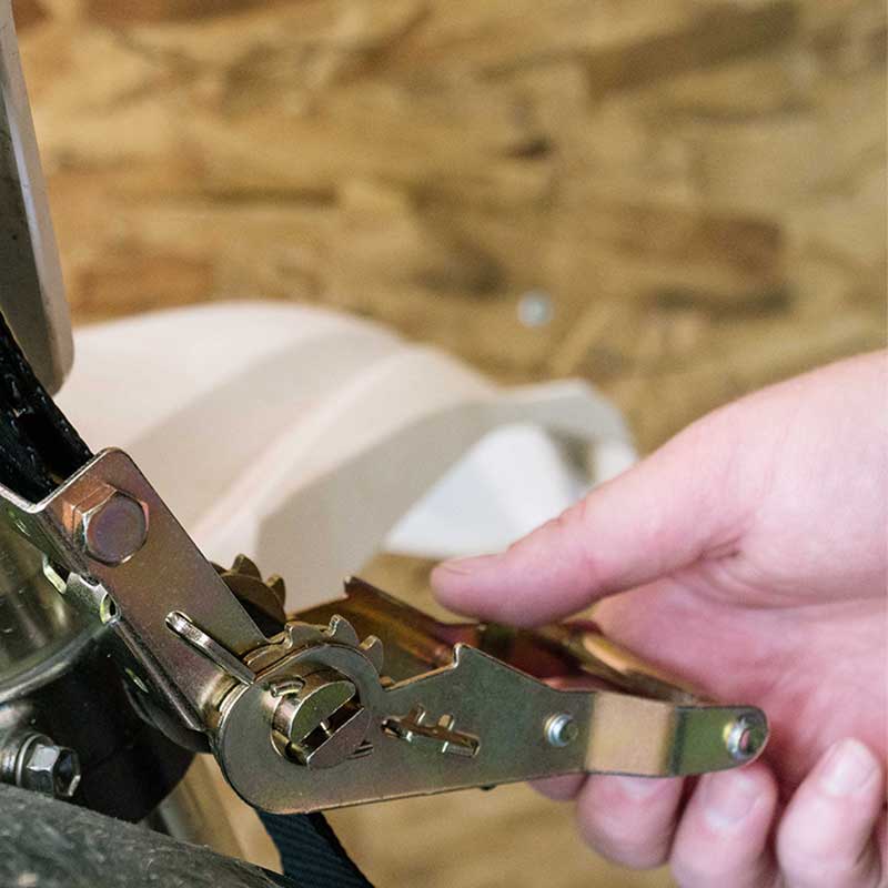 1'' X 7' Mini Motorcykel Spärrrem med S-krokar