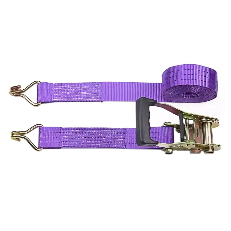 38mm 3t lila fingergummihandtag spärrrem med trådkrokar