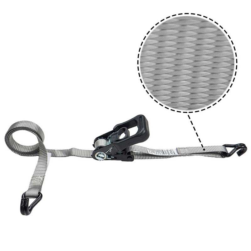 1'' X 15' gummibelagt handtag spärrrem med vinylbelagda trådkrokar