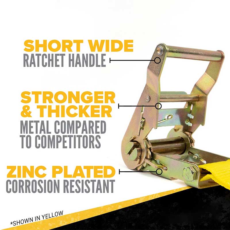 Force 2 X 10' Yellow Endless Ratchet-rem