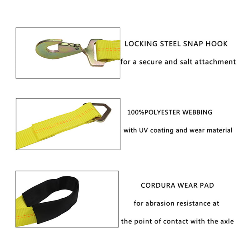 Car Carrier Strap 10000lbs Car Hauler Wheel