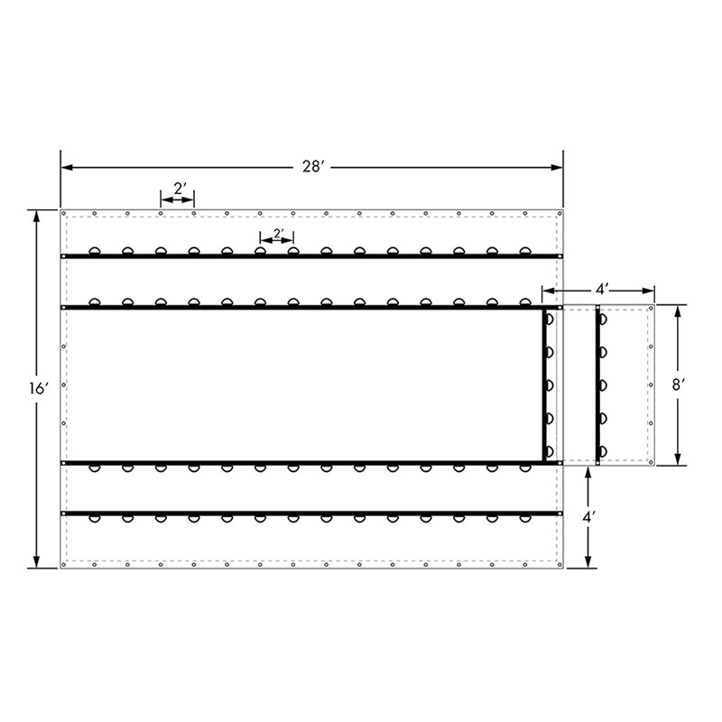 Det högpresterande täckmaterialet specifikt Heavy Duty Lumber Black Tarp