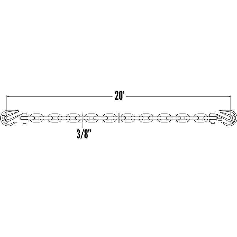 3/8' Transportkedjan Grade 70